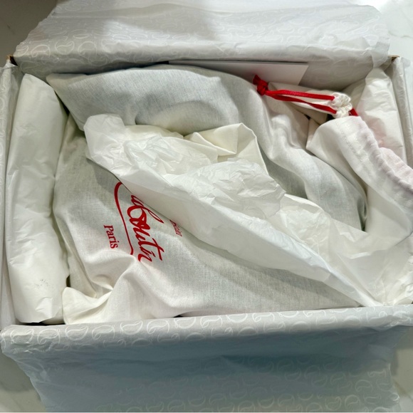 Christian Louboutin Dark Blue Suede Heels - Picture 6 of 11